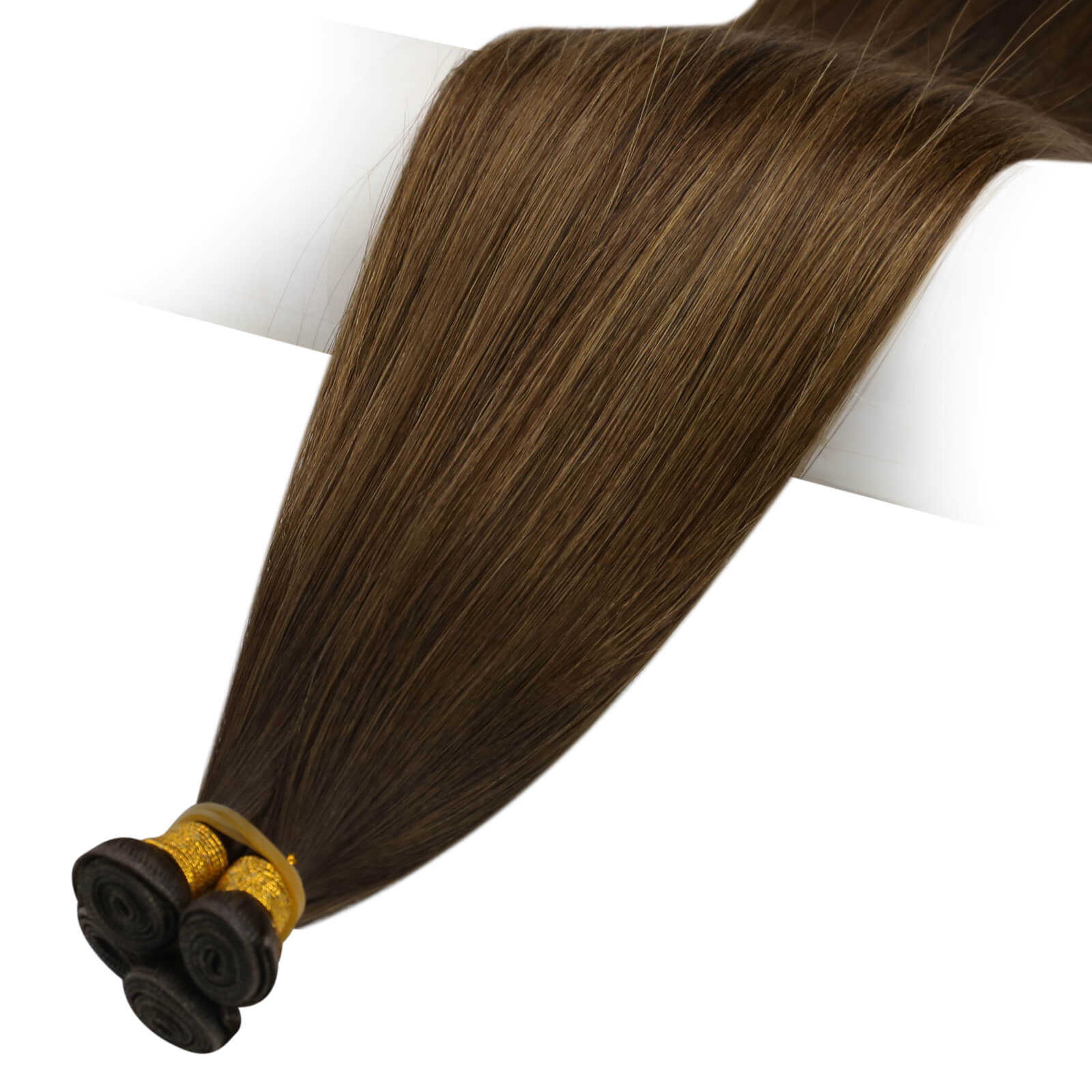 genius weft hair extensions virgin hair balayage brown
