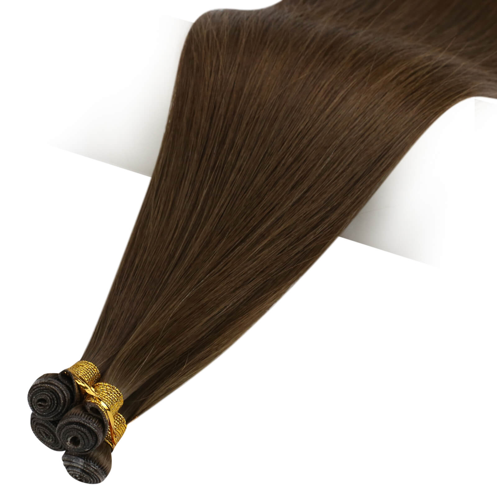genius weft human hair extensions dark brown