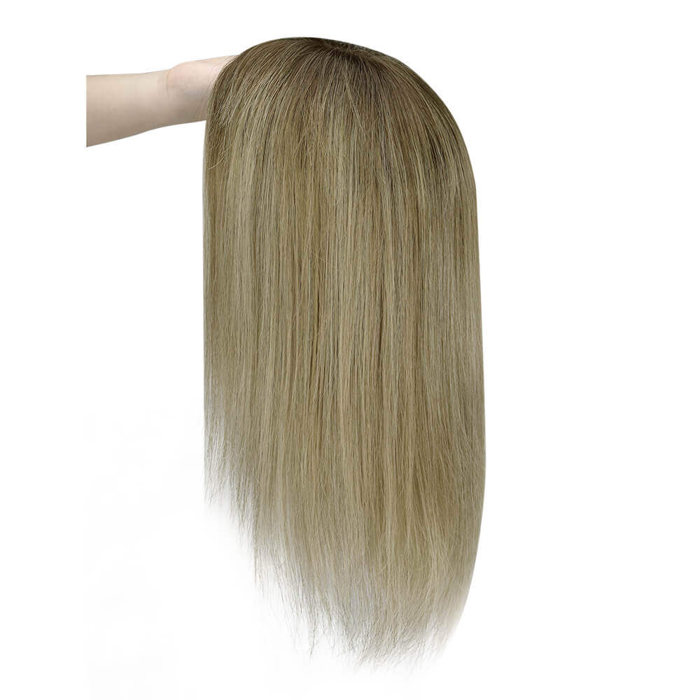 hair topper for women mono base human hair