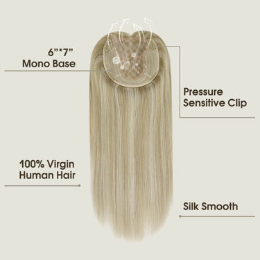 mono base virgin human hair balayage blonde