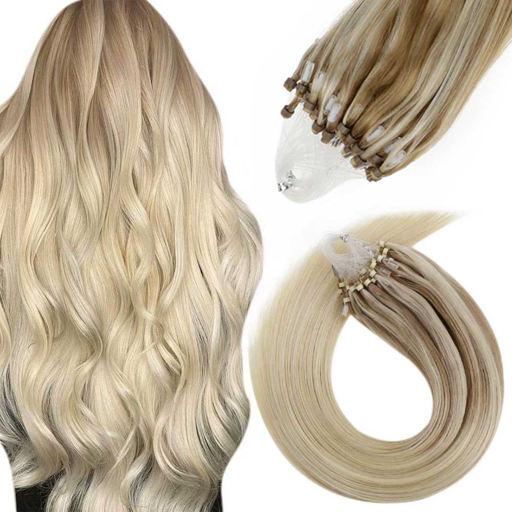 Lightweight and Invisible Micro Link Hair Extensions