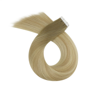 virgin tape ins balayage brown fading to blonde