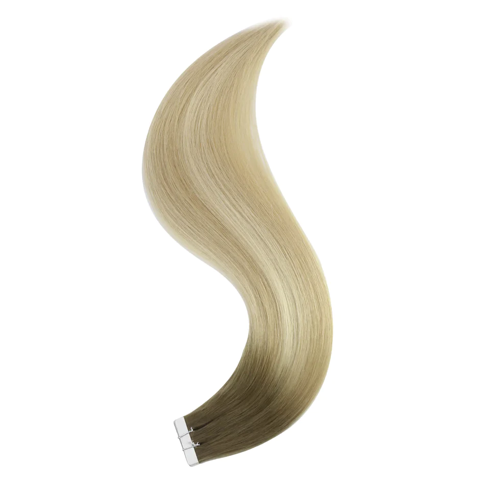 virgin tape in hair high quality balayage brown to blonde