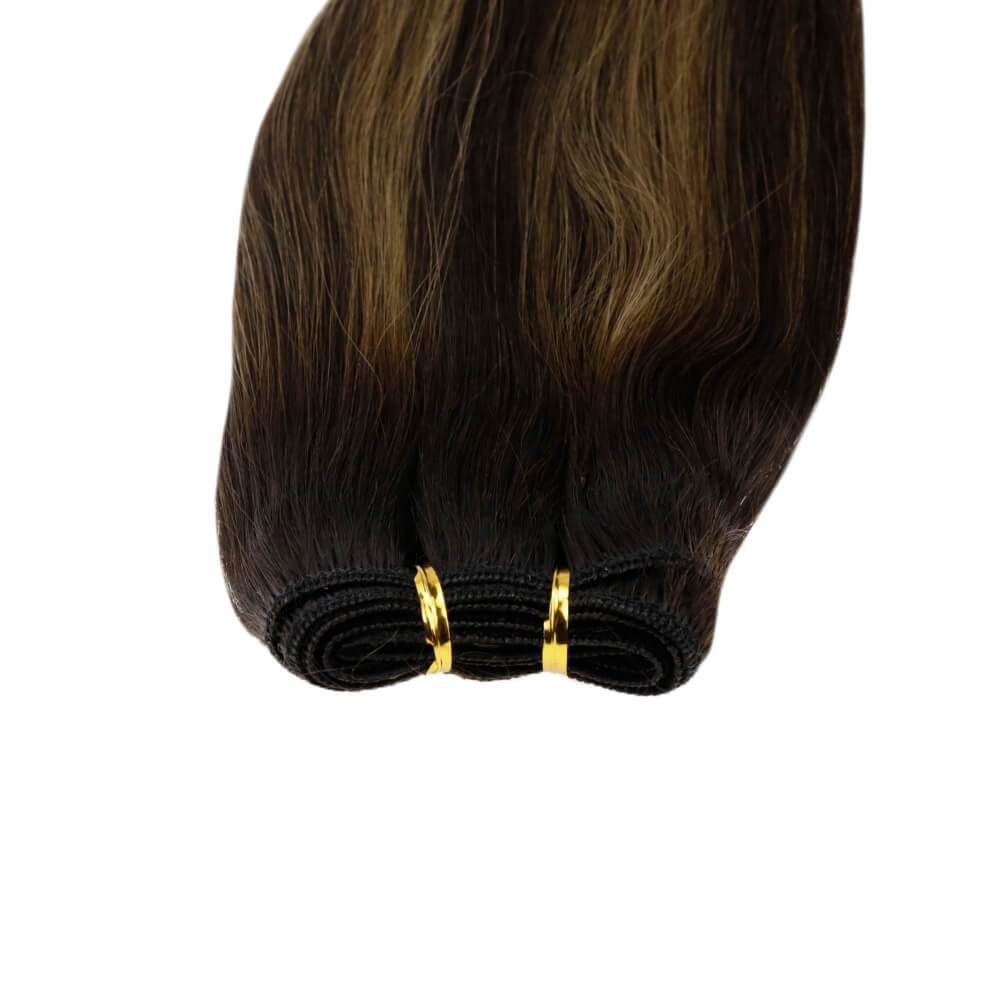 machine made double weft hair weft no knotted no shedding no smell