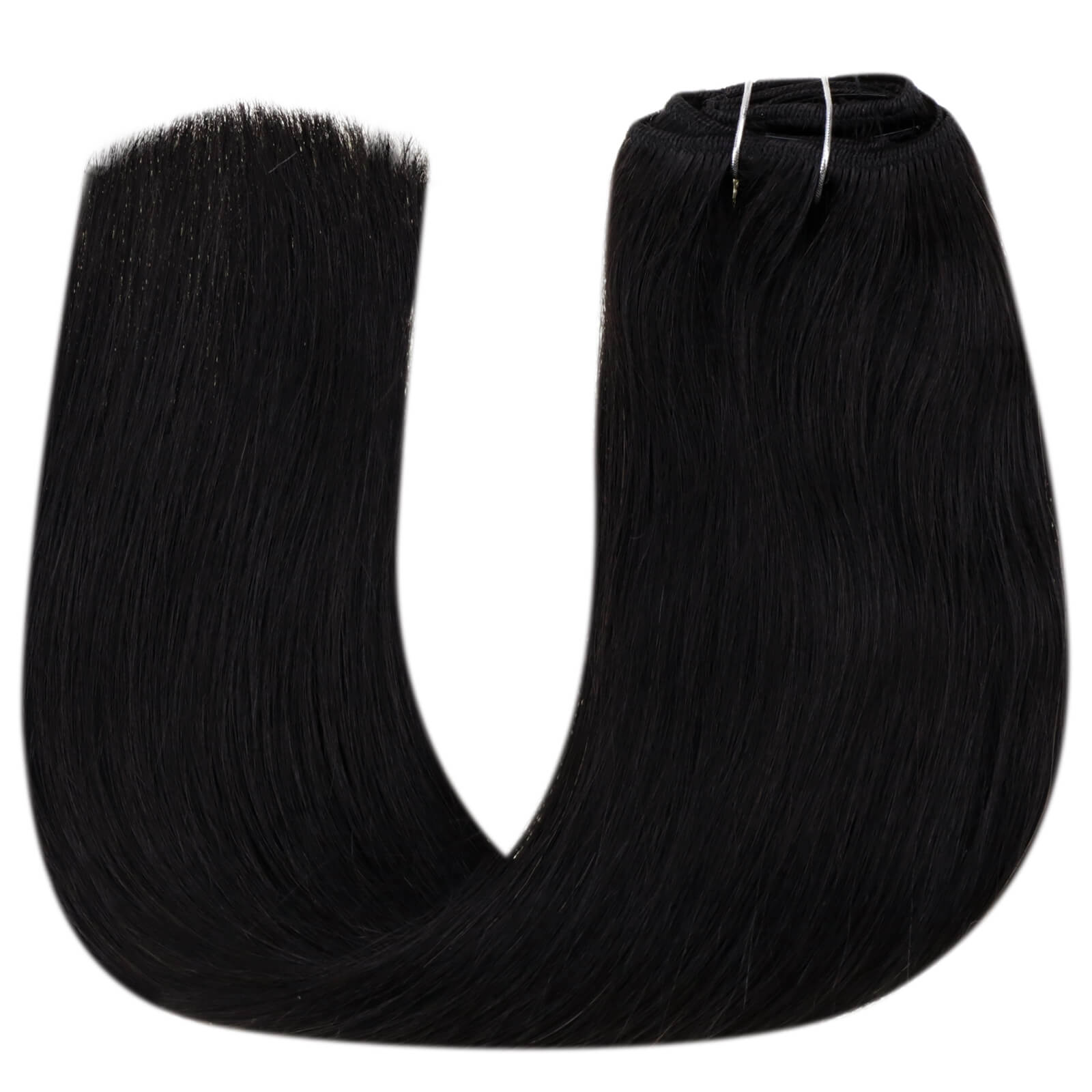 adhesive healthy human hair clip in extensions