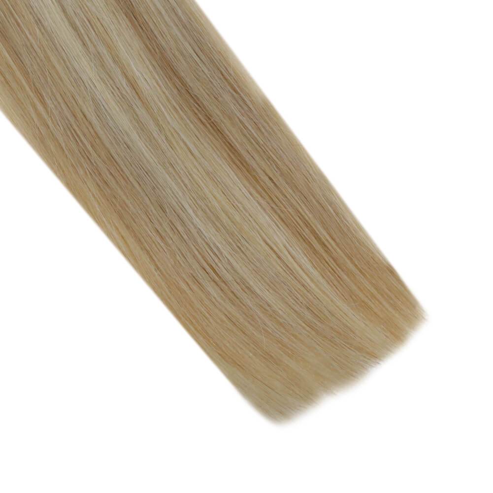 remy full cuticle professional beaded weft hair extensions highlight blonde