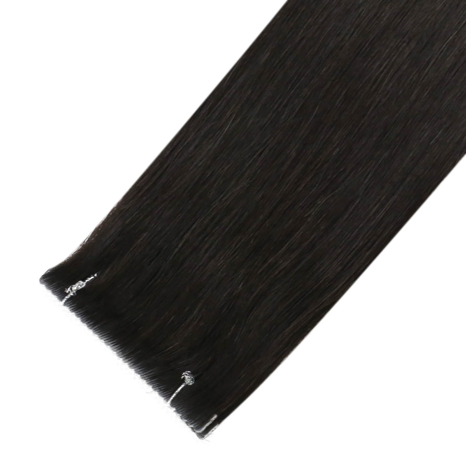 premium straight Injection virgin tape in human hair extensions black