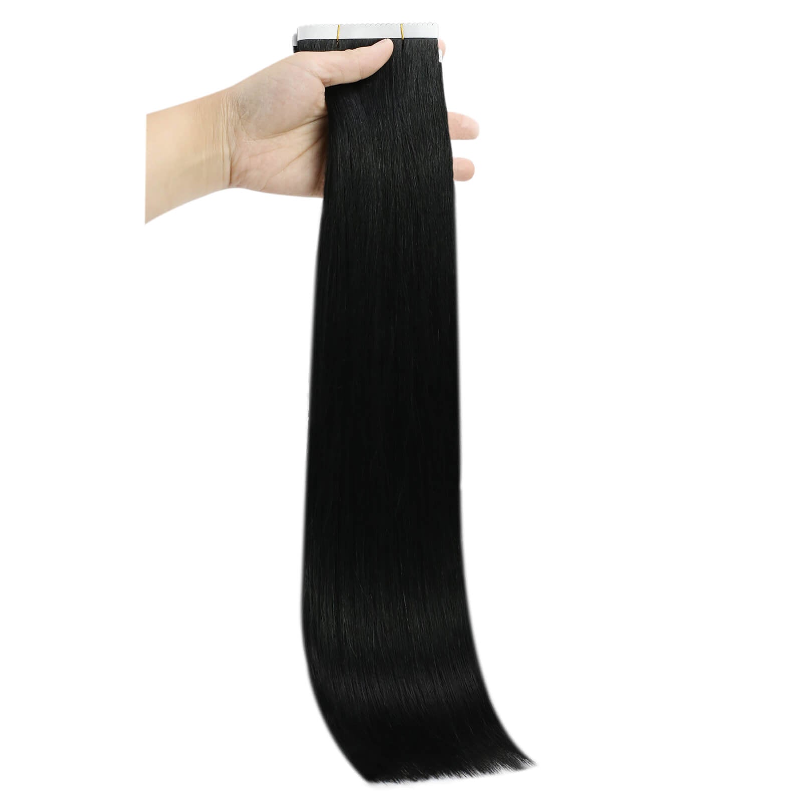 jet balck tape in hair extensions