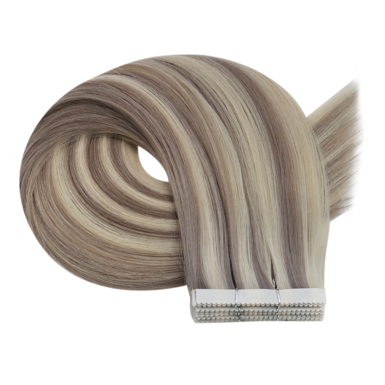 blonde tape in hair extensions real human hair