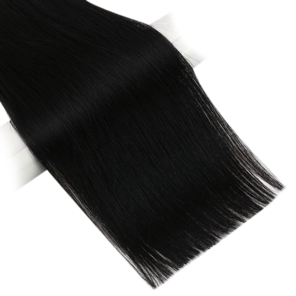 flat weft silk smooth hair extensions