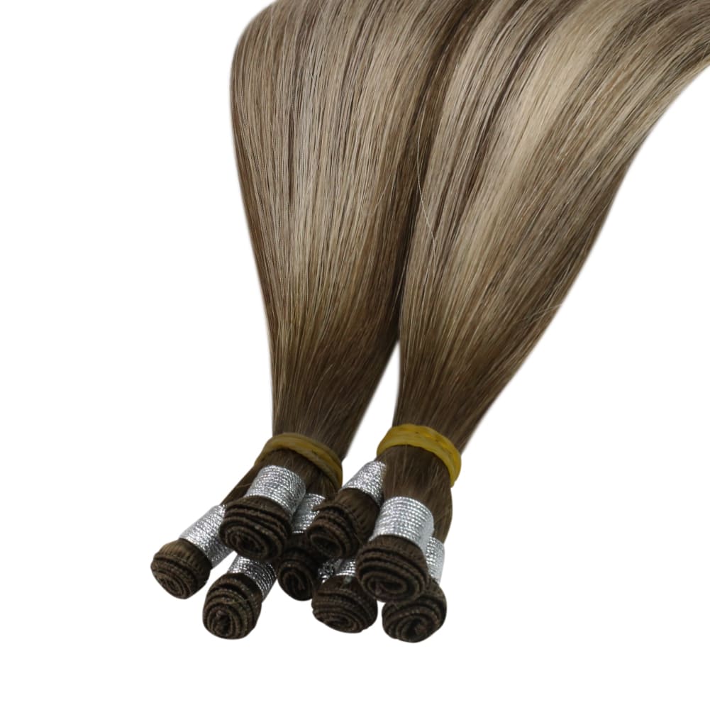 Perfectly Blended Hand Tied Weft Hair Extensions