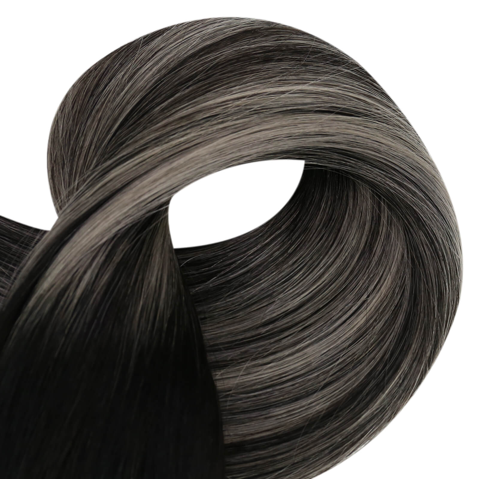 Human hair sewing weft hair extensions