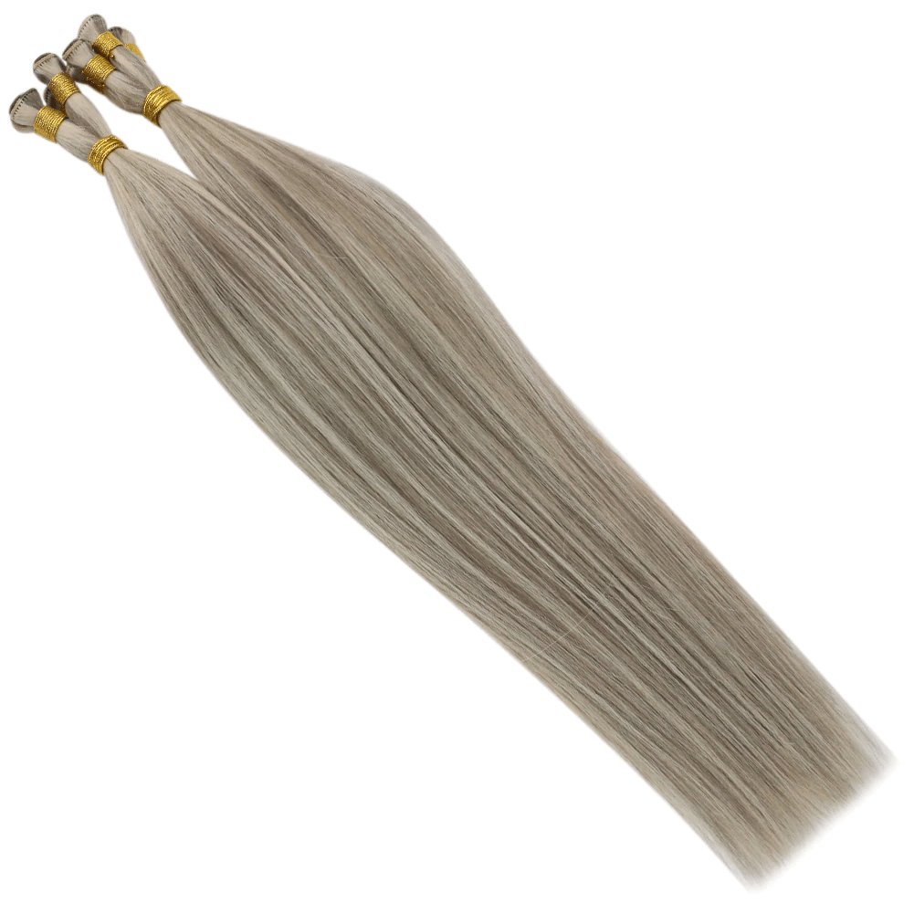easy to apply hand tied weft