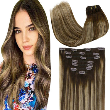 remy human hair clip in extensions