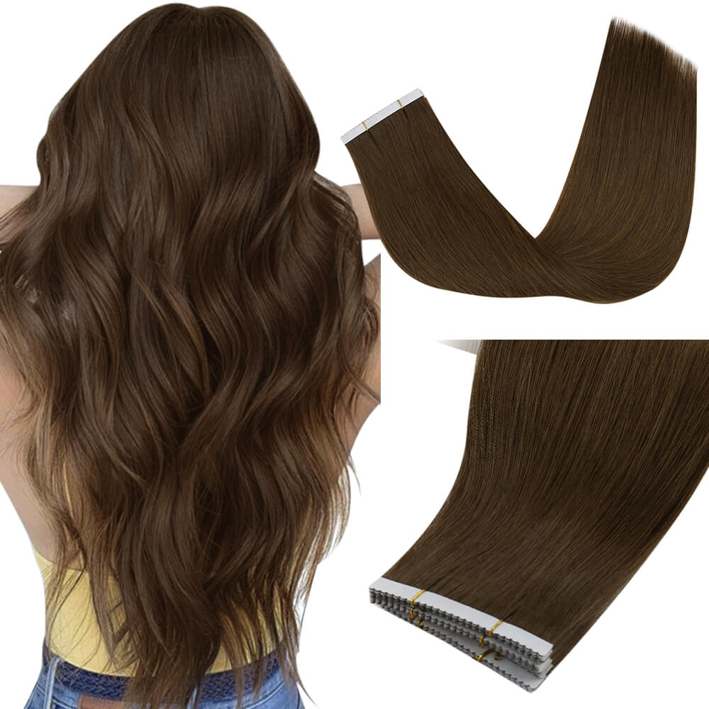 best quality virgin injection tape in brown human hair