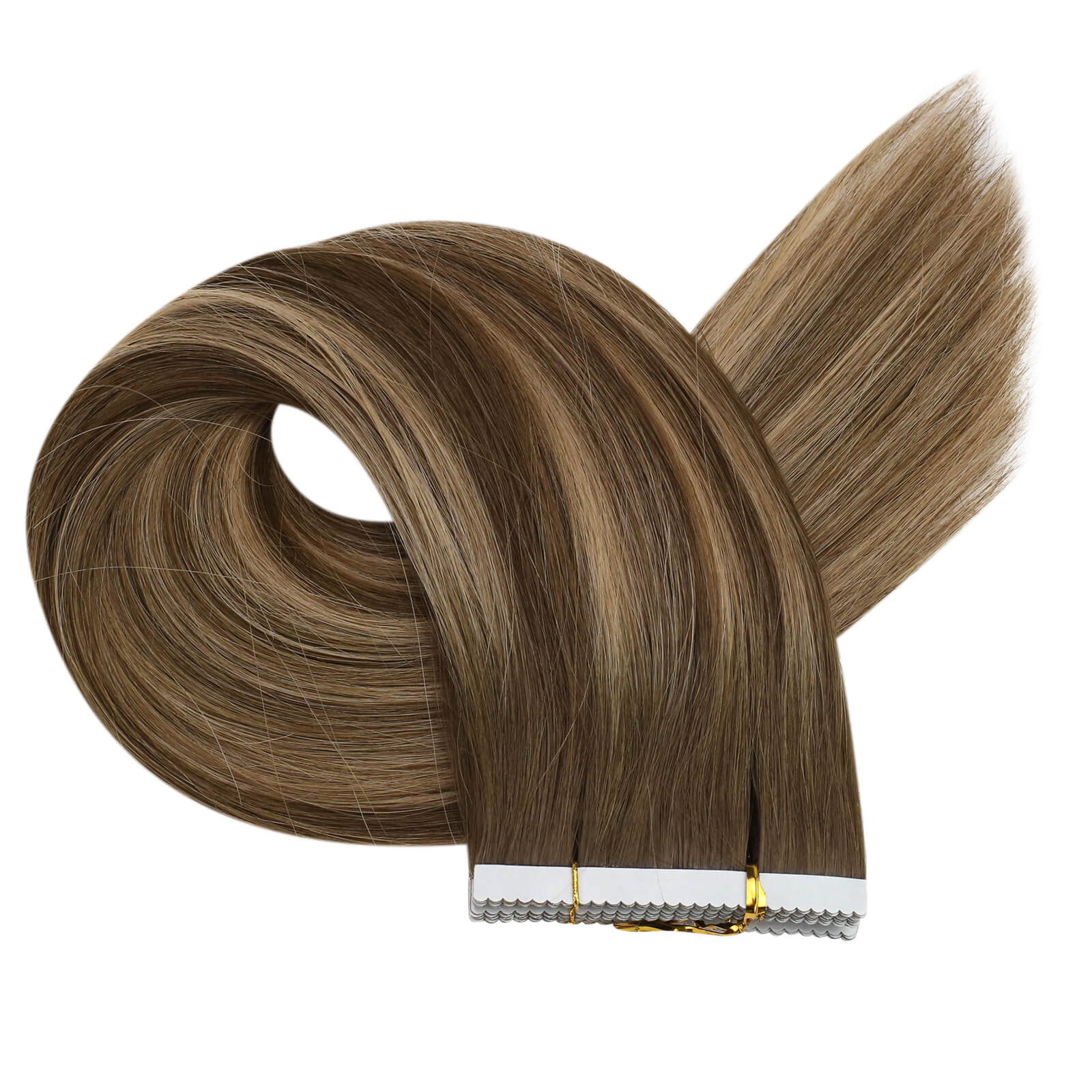 brown to blonde virgin tape in human hair