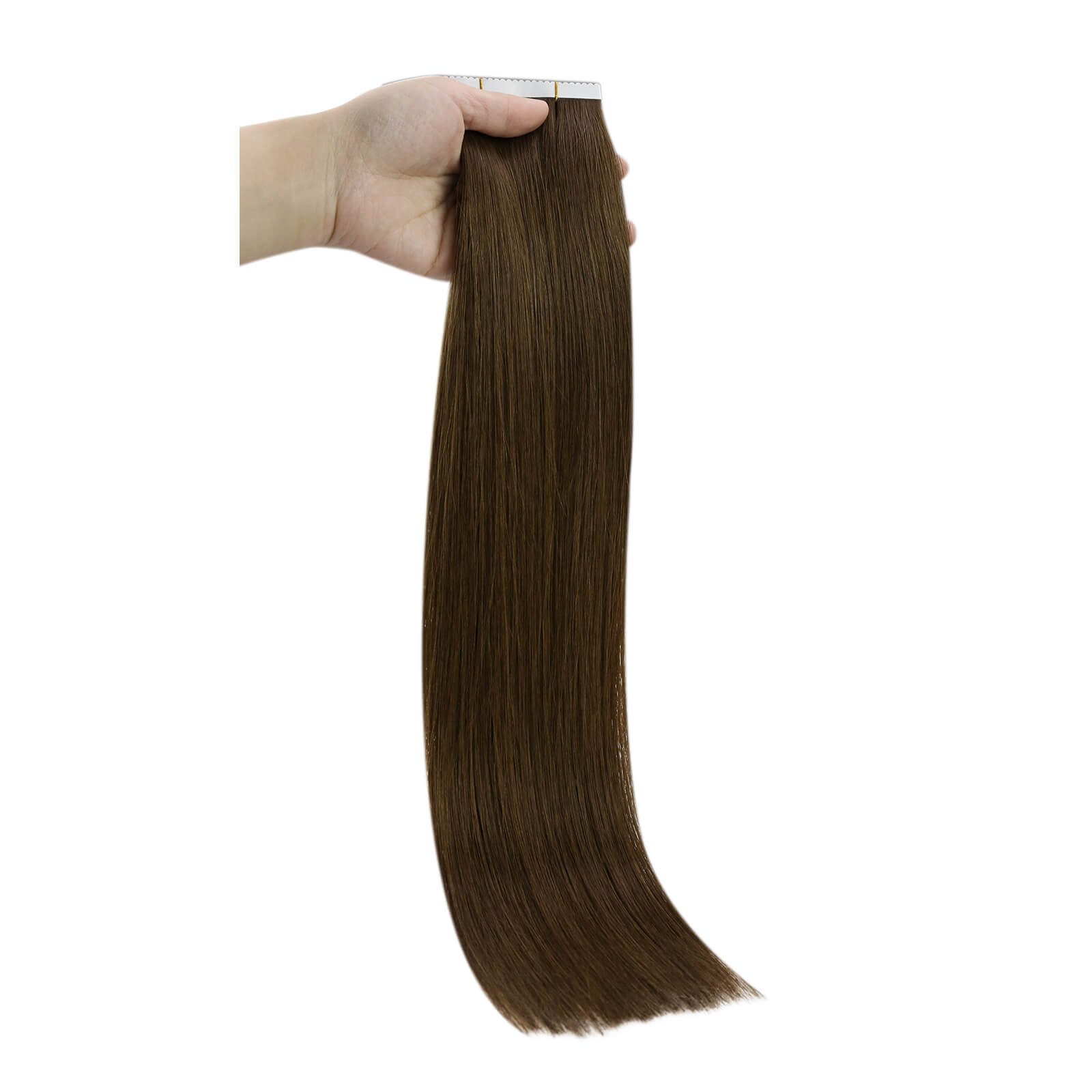 dark brown virgin tape in hair straight human hair