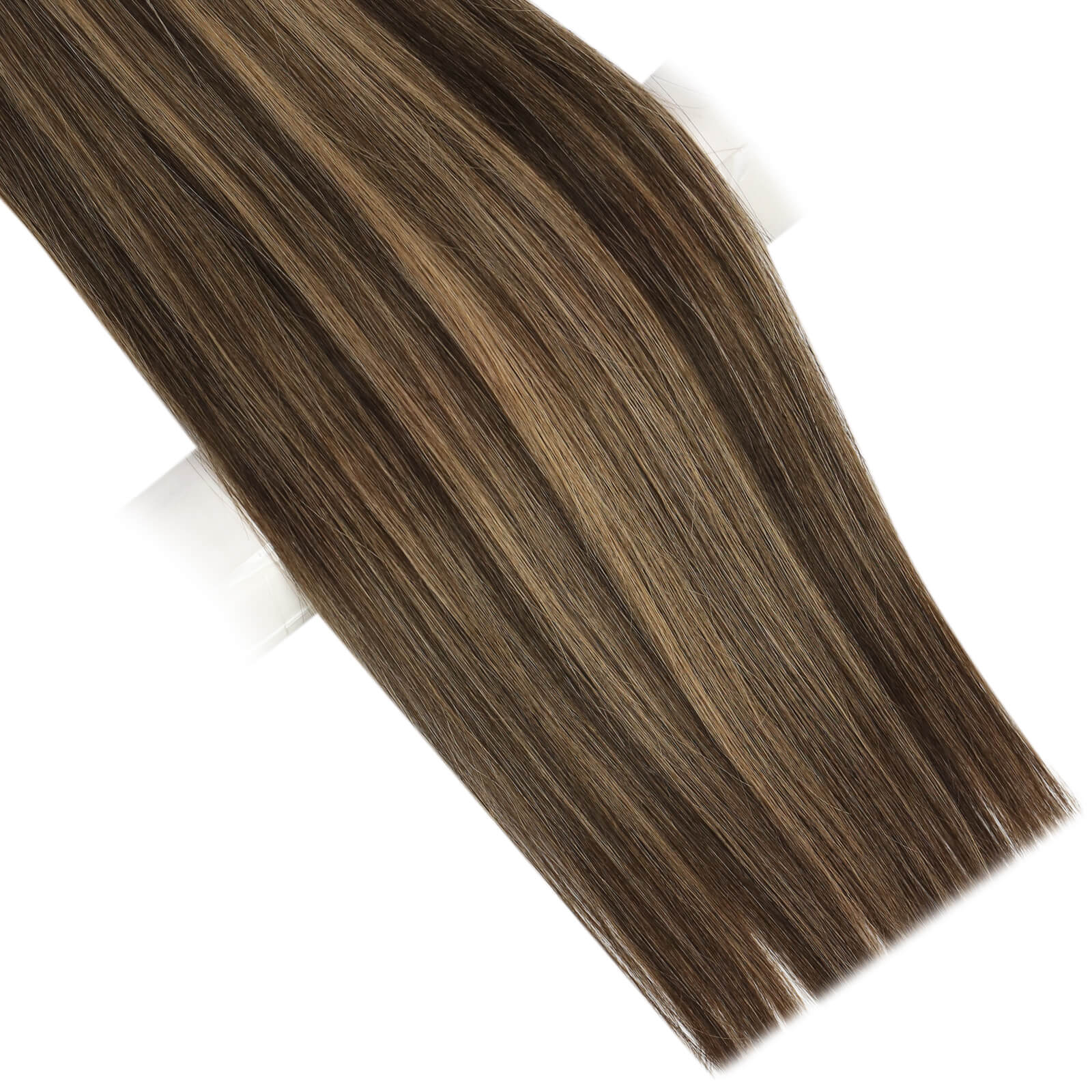 flat weft hair extensions balayage darkest brown