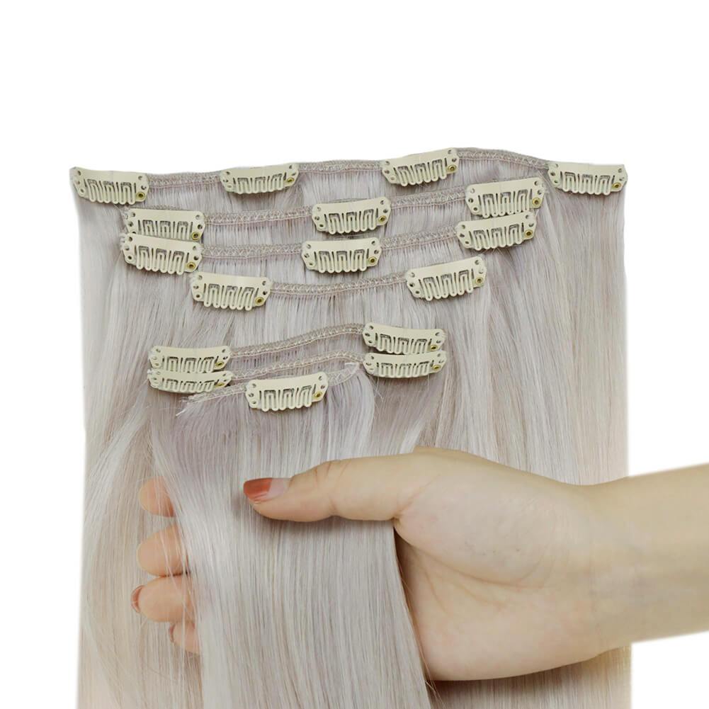 remy full cuticle professional clip in hair extensions