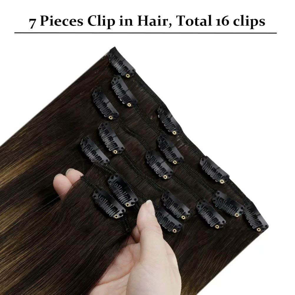 remy full cuticle remy clip in hair extensions