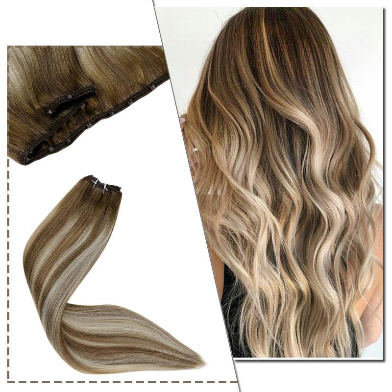 easy to apply micro beaded weft extensions