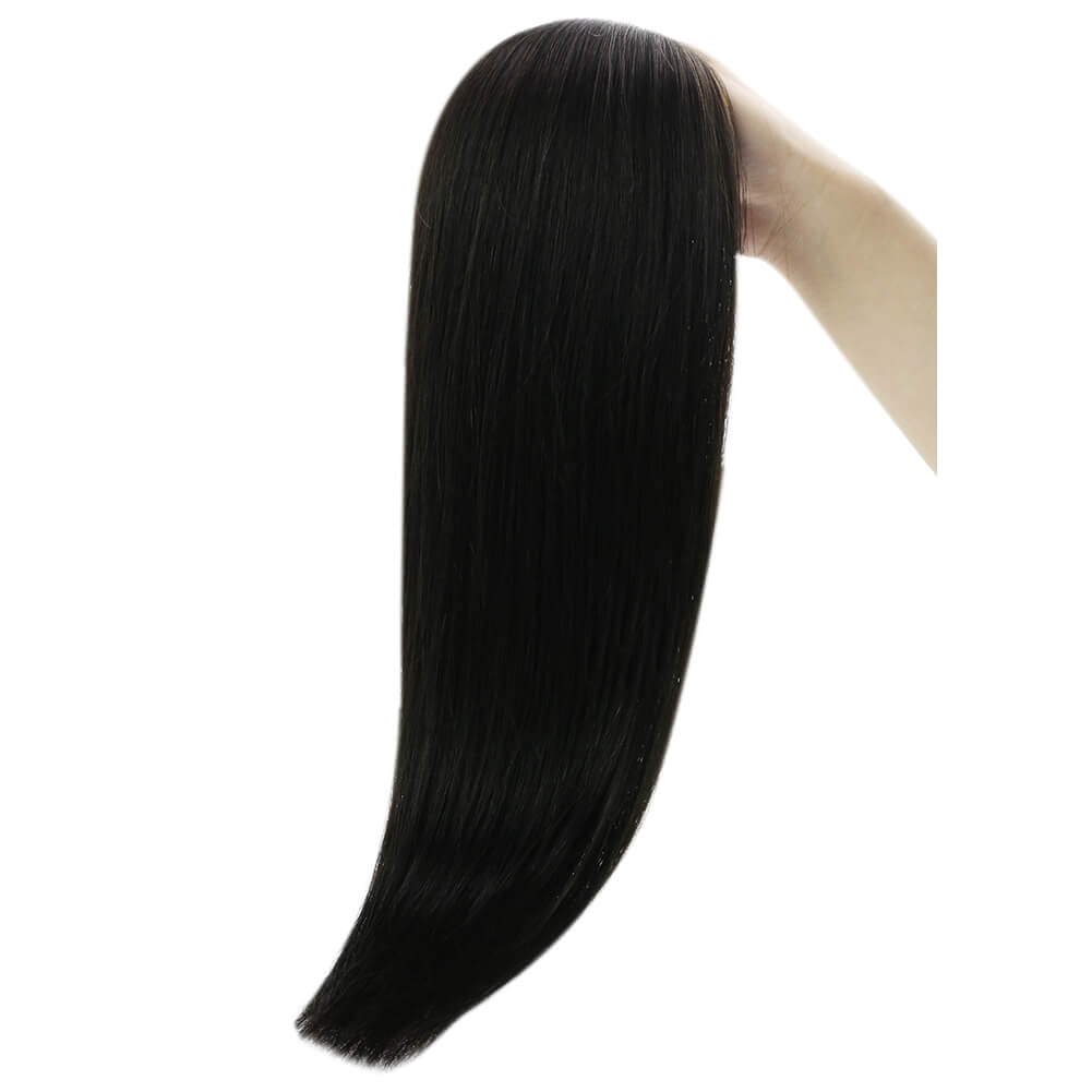 black straight virgin hair extensions