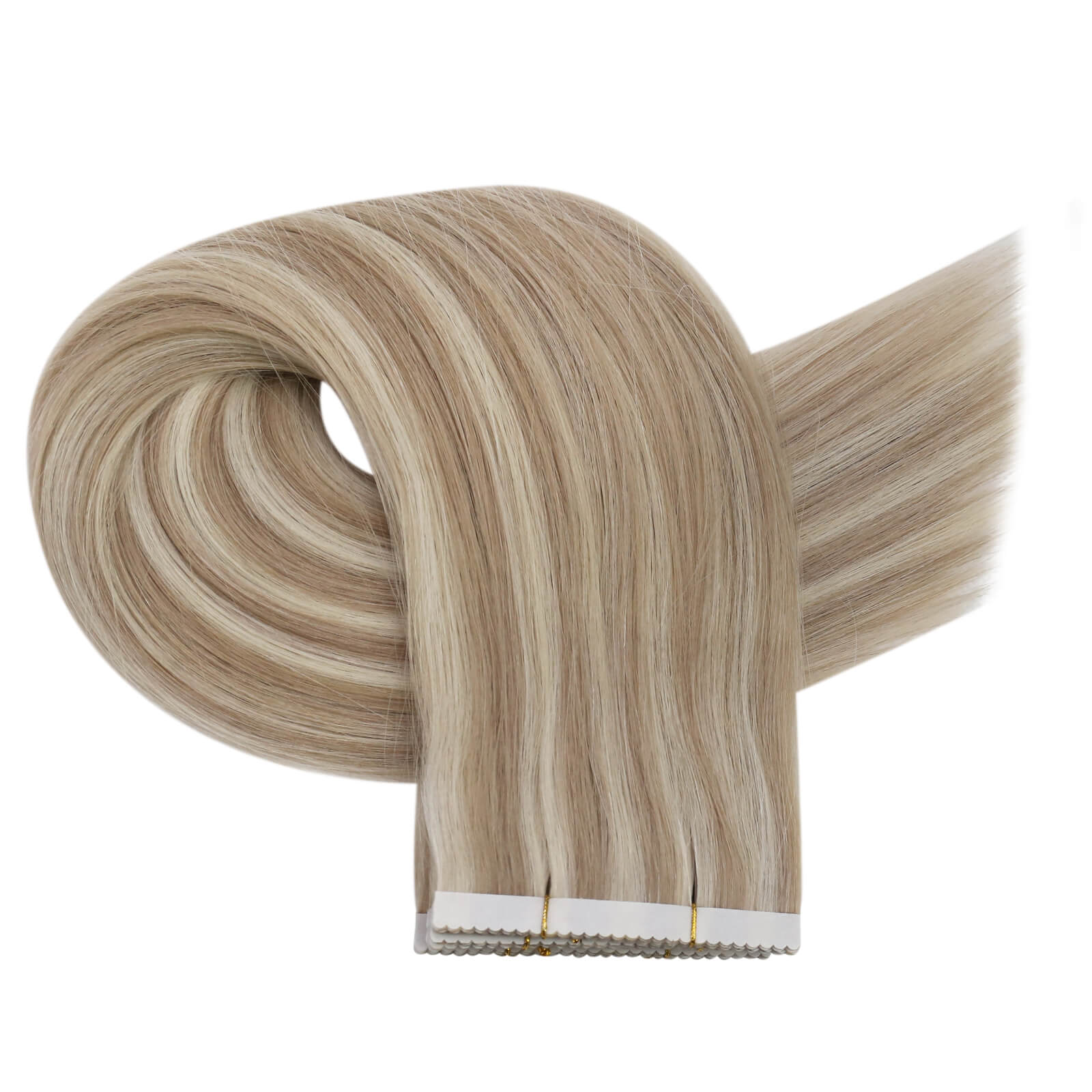 blonde tape in hair extensions real human hair