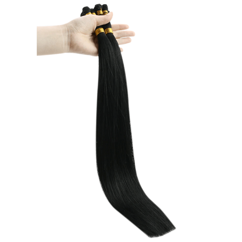 best hand tied extensions black