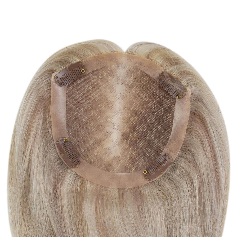 straight hair pieces for women blonde