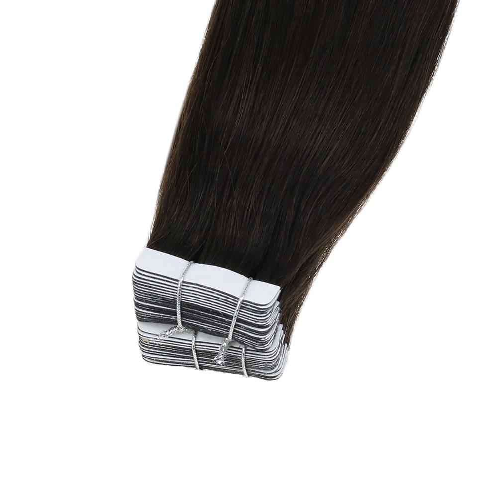 Tape ins Silk Smooth remy human hair extensions shine human hair thick end hair