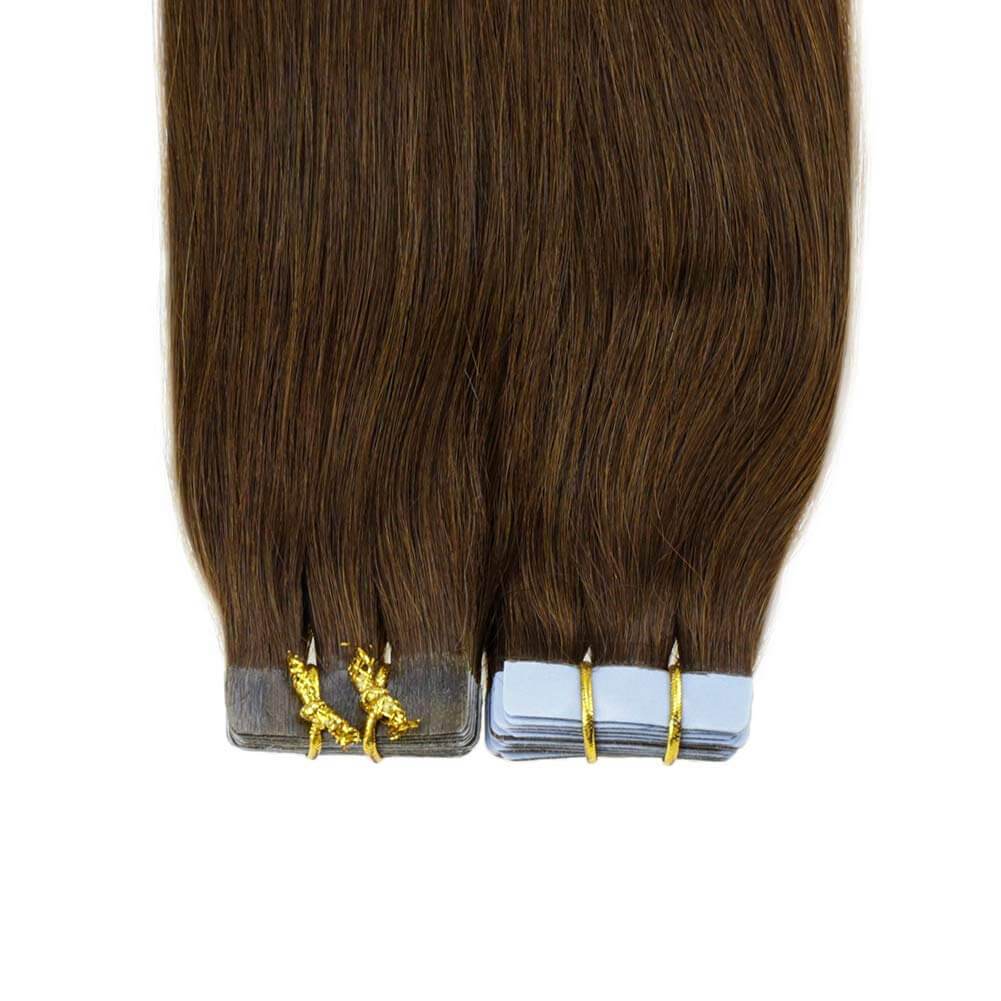 Tape in hair extensions 100% human hair silk smooth hair Brazilian Human hair