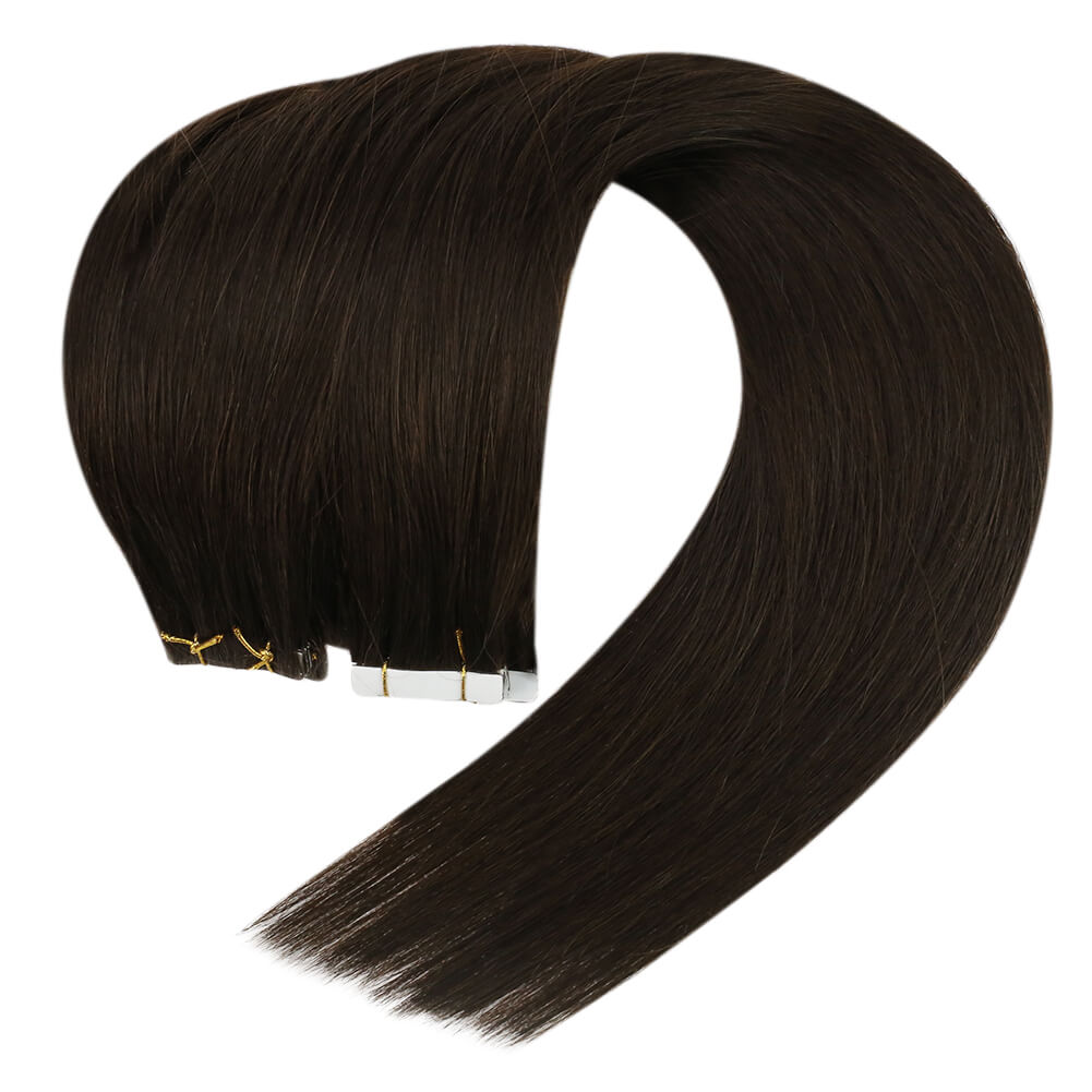 brown tape in hair extensions