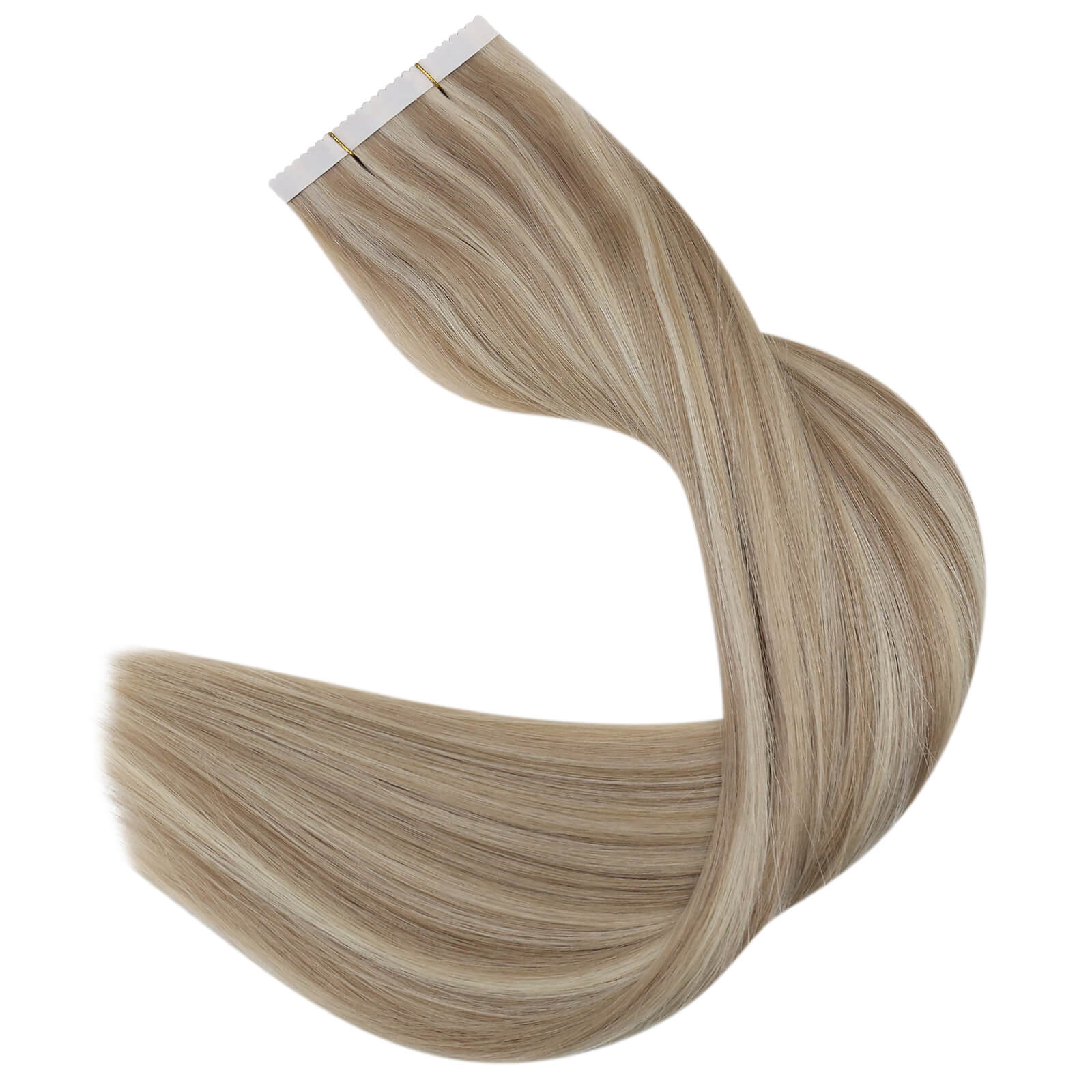 human hair tape in extensions blonde straight