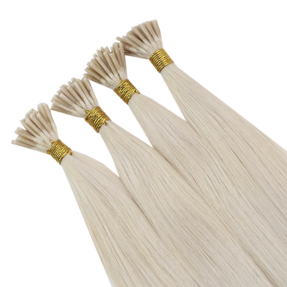 blonde i tip hair extensions