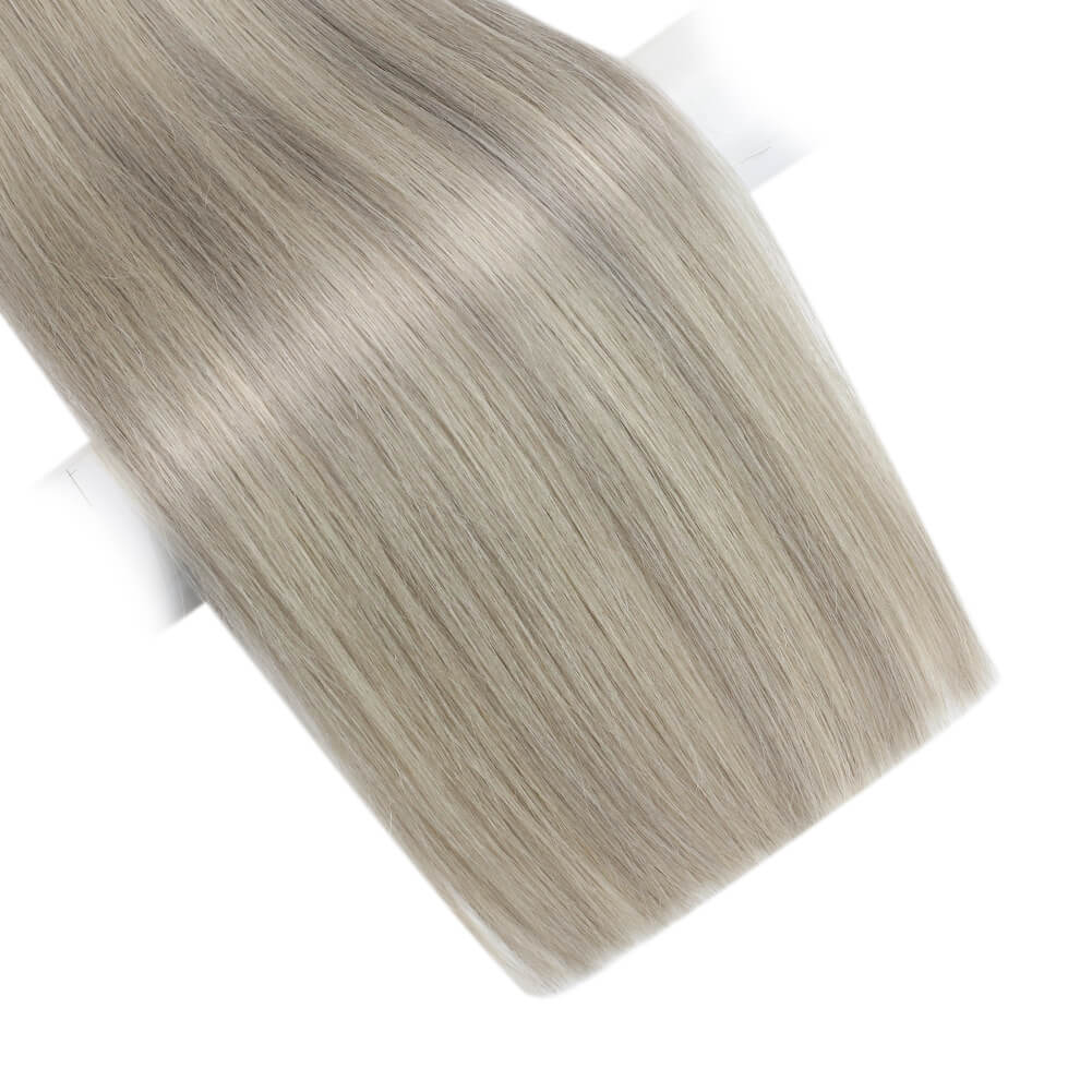human hair weft extensions silk smooth