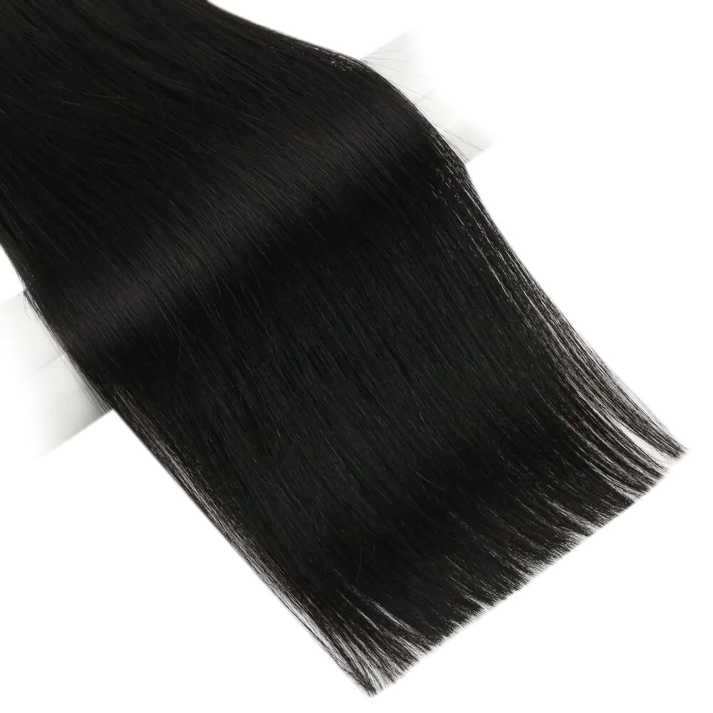 silk smooth flat weft hair extensions